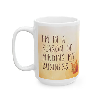 Autumn Inspiration Ceramic Mug - Perfect for Cozy Days, Gift for Friends, Seasonal Decor, Coffee Lover, Pumpkin Spice Vibes