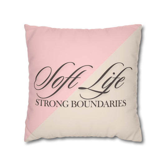 Elegant Faux Suede Pillowcase - Soft Life, Home Decor, Throw Pillow, Cozy Living, Unique Gift, Housewarming Decor