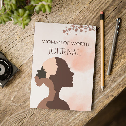 Woman of Worth Journal – Softcover Empowerment Notebook for Women