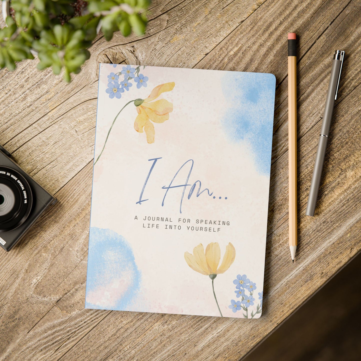 I Am Affirmations Journal — Softcover Self-Care Notebook