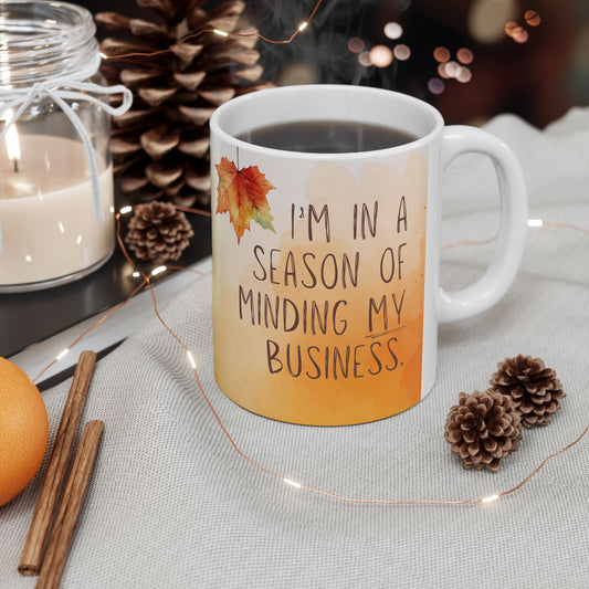 Autumn Inspiration Ceramic Mug - Perfect for Cozy Days, Gift for Friends, Seasonal Decor, Coffee Lover, Pumpkin Spice Vibes