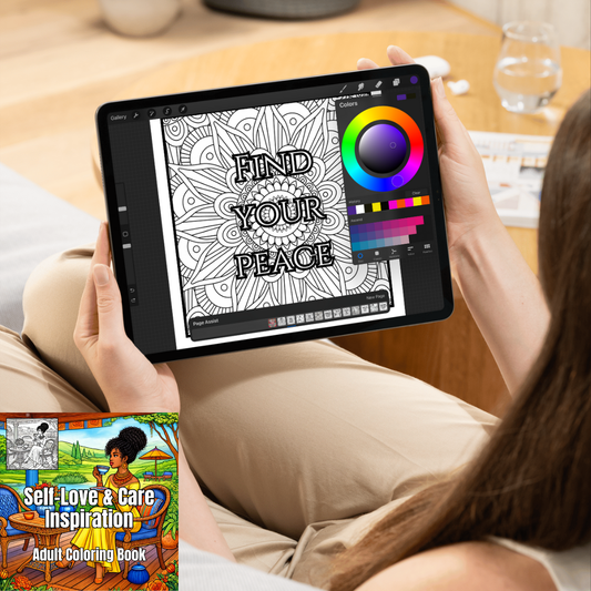 Self-Love & Care Inspiration — 50 Adult Coloring Pages