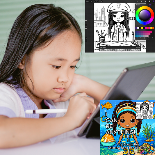 I Can Be Anything Coloring Pages for Girls — 50 Careers