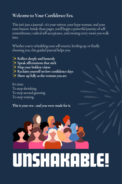 Unshakable — Confidence Guided Journal for Women