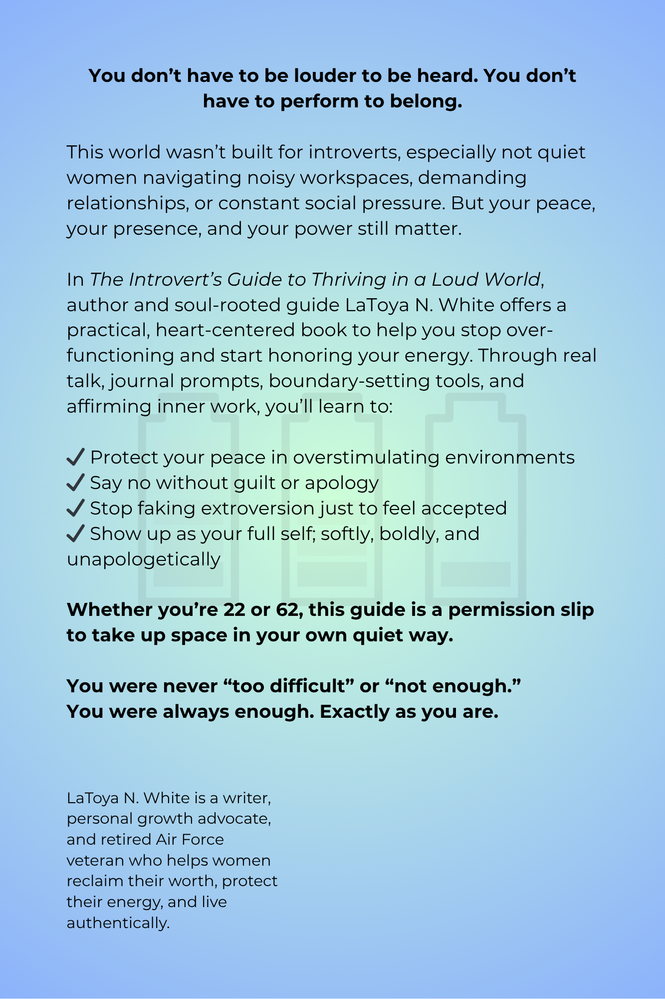 Introvert's Guide Workbook | Women's Self-Care, Peace & Boundaries