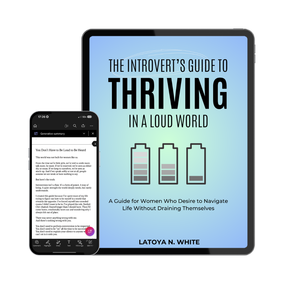 Introvert's Guide Workbook | Women's Self-Care, Peace & Boundaries
