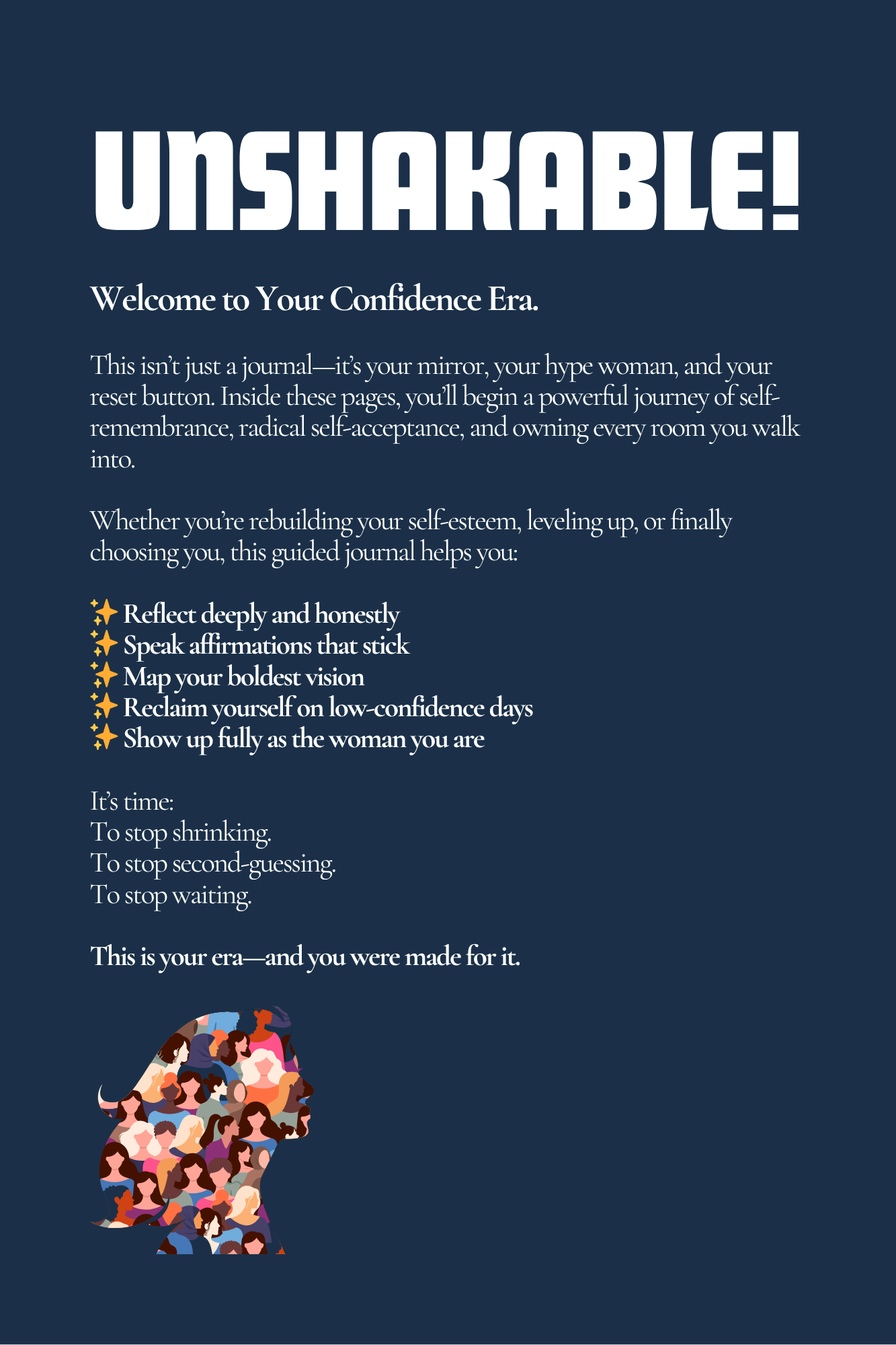 Book cover of 'Unshakable!' with text and a colorful illustration on a dark blue background